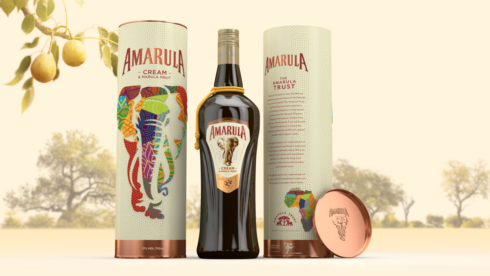 Amarula design and value-added packaging - done by berge farrell design