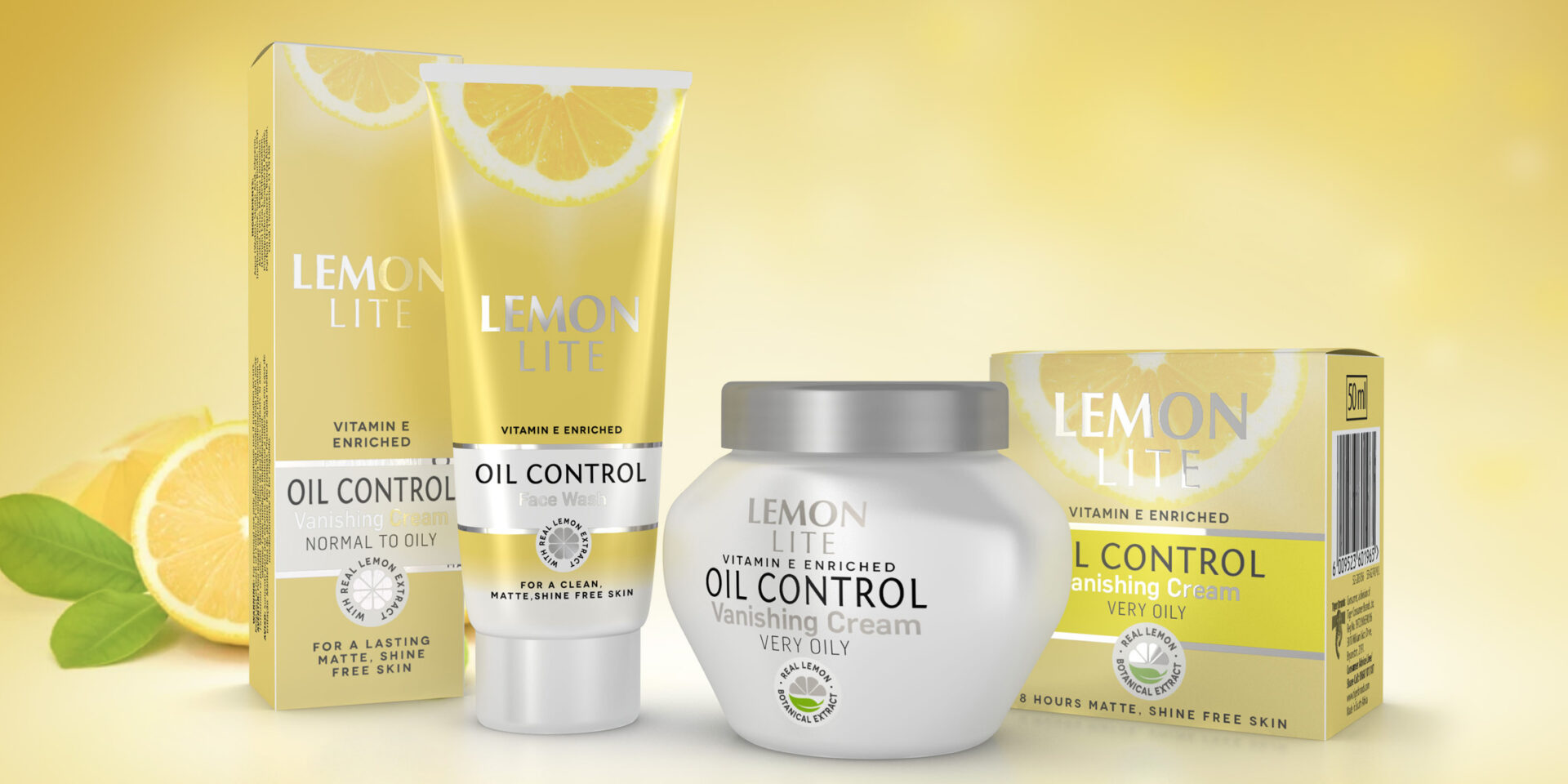 Lemon Lite skincare packaging design agency in South Africa Australia UAE USA Dubai