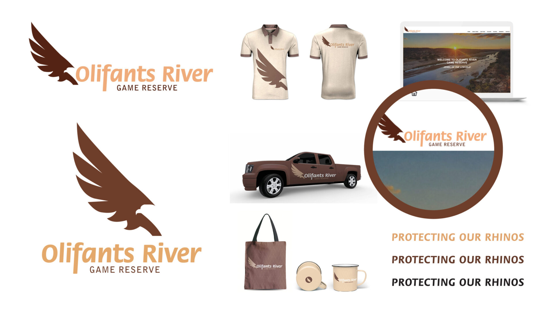olifants river game reserve real estate corporate identity design