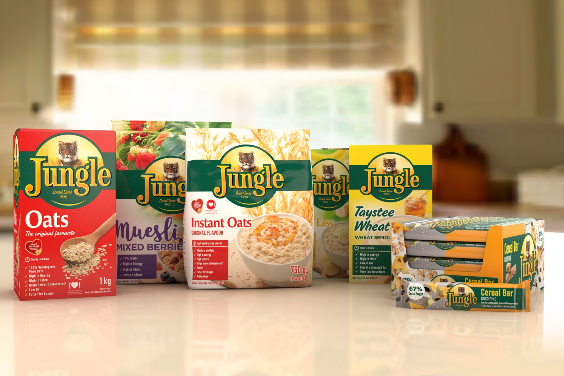 Jungle Oats Group food packaging design agency South Africa, UAE, Dubai, USA full