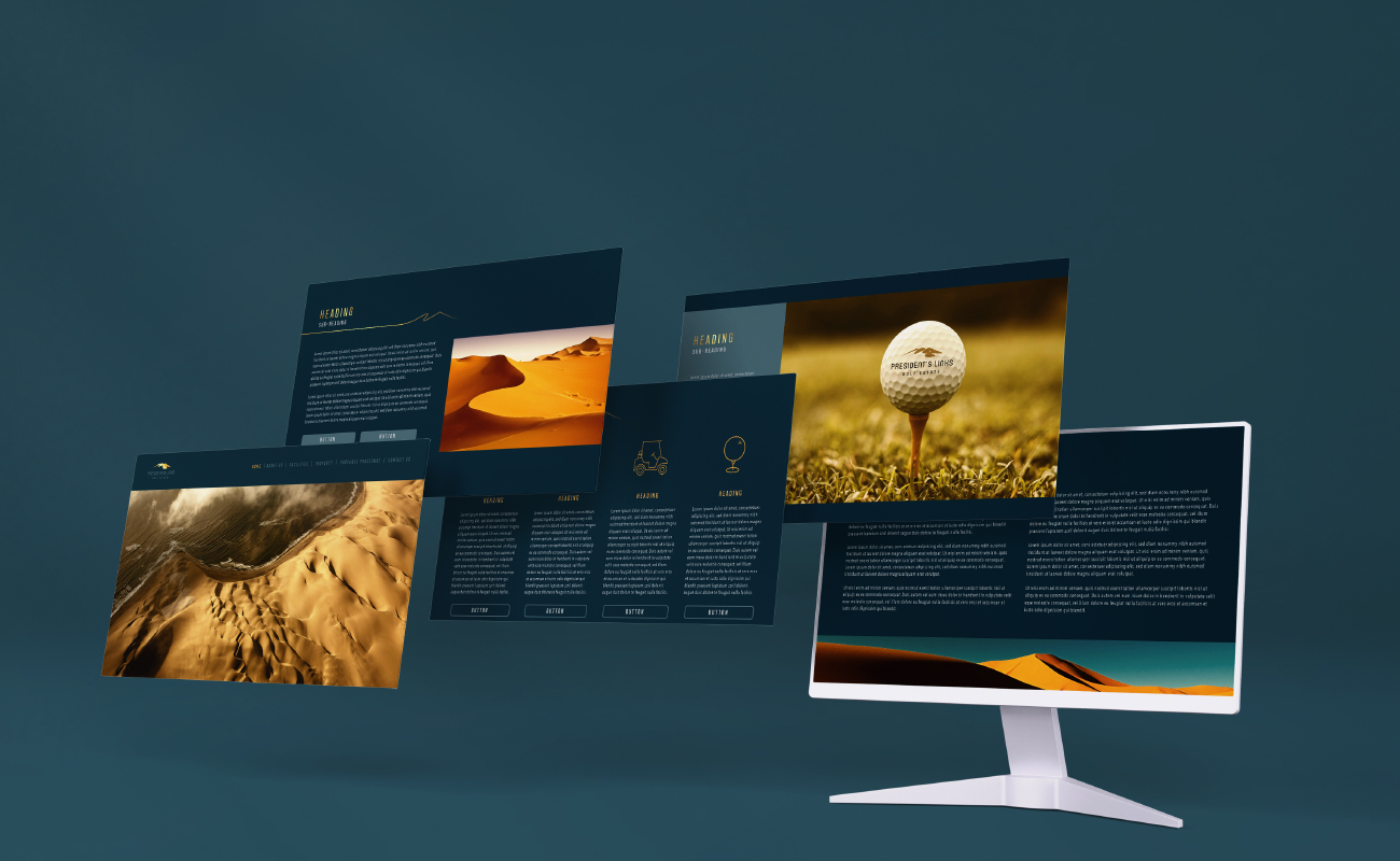 Presidents Links Golf Estate website design agency