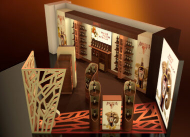 Amarula Point of Sale duty free design