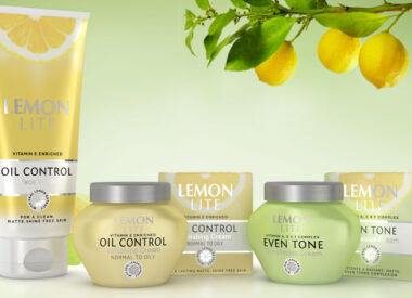 Lemon Lite skincare packaging design